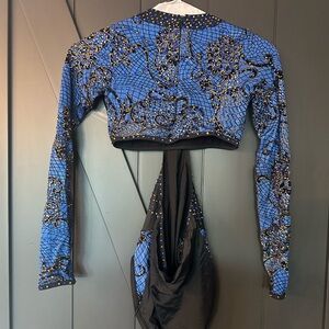 Show Stopping  Blue and Black Jazz Costume